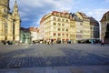 View of the New Market Square in Dresden