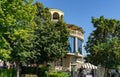 View of new modern buildings on Beregovaya street from the embankment of Rostov-on-Don. Sunny day Royalty Free Stock Photo