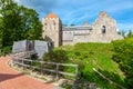 View of new neogothic castle in Sigulda. Latvia