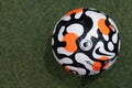 View of The New Nike Premier League Flight  Soccer Ball For EPL 2021 Royalty Free Stock Photo