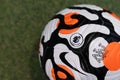 View of The New Nike Premier League Flight  Soccer Ball For EPL  2021 Royalty Free Stock Photo