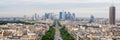 View of new Paris city - La Defense Royalty Free Stock Photo