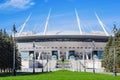 The view of new soccer Saint-Petersburg Stadium (Krestovsky) in St. Petersburg for the World Cup Royalty Free Stock Photo