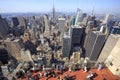 View of New York City as seen from the Rockefeller Center Observation Deck Royalty Free Stock Photo