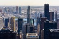 View of New York downtown from a view point, USA