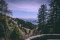 View from Newfound Gap in the Great Smoky Mountains NP