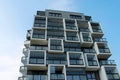 View of newly modern built block of flats Royalty Free Stock Photo