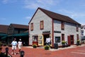 The view of Newport city and the old harbour (Rhode Island)