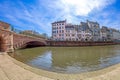 View from next to the Pont Saint-Guillaum-Wilhelmerbruck, Strasbourg, Alsace, France