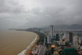 View Nha Trang and dirty due to the bad weather the sea Royalty Free Stock Photo