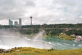 View of upper Niagara Falls and Canadian side. Royalty Free Stock Photo