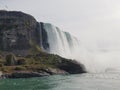 Niagara Falls profile view from the water level