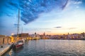 View of a nice fishing harbor and marina in Monopoli, Puglia region, Italy Royalty Free Stock Photo