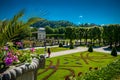 SALZBURG, AUSTRIA - June 03, 2019: View into nice garden of famous castle Mirabell