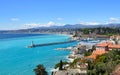 View of Nice, mediterranean resort, Cote d`Azur, France Royalty Free Stock Photo