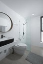 modern style grey  color bathroom  interior Royalty Free Stock Photo