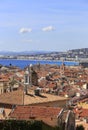 View of Nice Town and sea, French Reviera, France Royalty Free Stock Photo