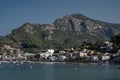 View on the nice village of Port de Soller in the Balearics Royalty Free Stock Photo