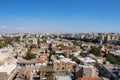 View of Nicosia, the last divided capital of the two States, from the Shacolas Tower observation deck. Nicosia. Cyprus Royalty Free Stock Photo