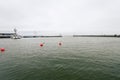 A view of Nida harbor in Lithuania Royalty Free Stock Photo