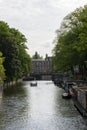 View On The Nieuwe Prinsengracht Canal At Amsterdam The Netherlands 6-7-2019 Royalty Free Stock Photo