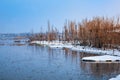 A view of Nigeen Lake in winter season, Srinagar, Kashmir, India Royalty Free Stock Photo