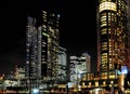 View At Night From King Street Bridge To Southbank At Yarra River In Melbourne Victoria Australia Royalty Free Stock Photo