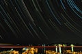 STAR TRAILS AT MESSOLONGHI LAGOON - GREECE