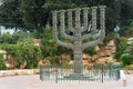 The Knesset`s Menorah sculpture Royalty Free Stock Photo