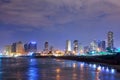 View of the night Tel Aviv Royalty Free Stock Photo