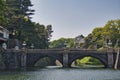 A view of Nijubashi Bridge. Tokyo Japan Royalty Free Stock Photo