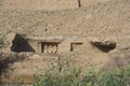 Gebel el Silsila mountain in Egypt on Nile