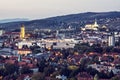 Nitra city, Slovakia, purple filter Royalty Free Stock Photo