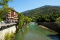 View of Noguera Pallaresa Sort in Catalonia Royalty Free Stock Photo