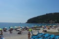 The beach of Noli, Liguria - Italy June 2018