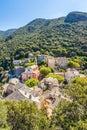 View at the Nonza village in Island Corsica of France Royalty Free Stock Photo