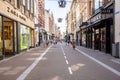 View of Noordeinde street in central the Hague on a sunny summer day Royalty Free Stock Photo