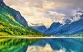 View of Nordfjorden fjord near Loen - Norway