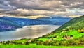 View of Nordfjorden fjord near Utvik - Norway