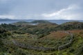 View on the North Coast 500 circular road around Scotland. Photo taken near Lochinver in the Scottish Highlands Royalty Free Stock Photo
