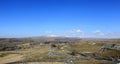 Ribblesdale with Ingleborough and Whernside Royalty Free Stock Photo