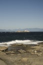 Entrance Island Lighthouse, Georgia Straight, British Columbia, Canada. Royalty Free Stock Photo