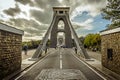 A view from the northern side of the Clifton Suspension bridge over the River Avon Royalty Free Stock Photo