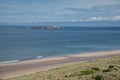 Bamburgh Coast from Bamburgh Castle Royalty Free Stock Photo