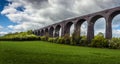 A view northward of the Conisbrough Viaduct at Conisbrough, Yorkshire, UK