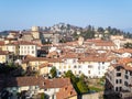 view of the northwest of Bergamo city with Castle Royalty Free Stock Photo