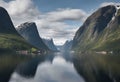 A view of the Norway Fjords Royalty Free Stock Photo