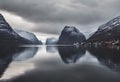 A view of the Norway Fjords Royalty Free Stock Photo