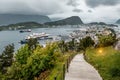 View on Norwegian city Alesund Royalty Free Stock Photo