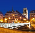 View on Notre Dame Cathedral in Paris Royalty Free Stock Photo